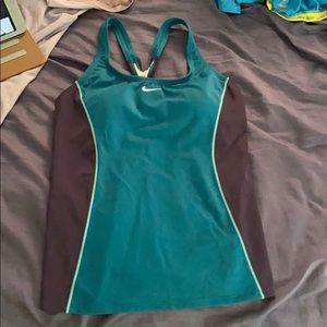 Nike tankini bathing suit top medium new